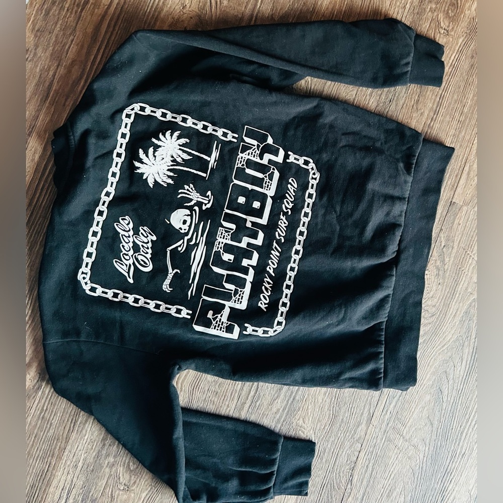 Playboy Collaboration Locals Only Black Graphic Men's Sweatshirt Small Pac Sun